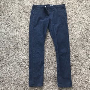 Navy Ankle Khakis